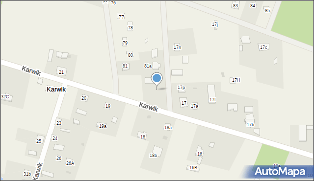 Karwik, Karwik, 82a, mapa Karwik