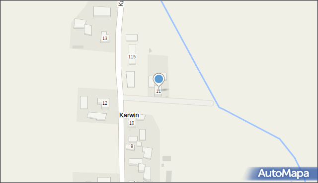 Karwin, Karwin, 11, mapa Karwin