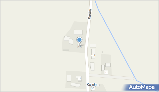 Karwin, Karwin, 13, mapa Karwin