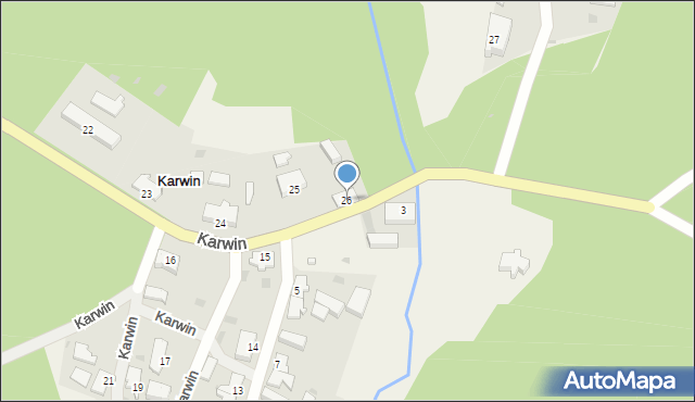 Karwin, Karwin, 26, mapa Karwin