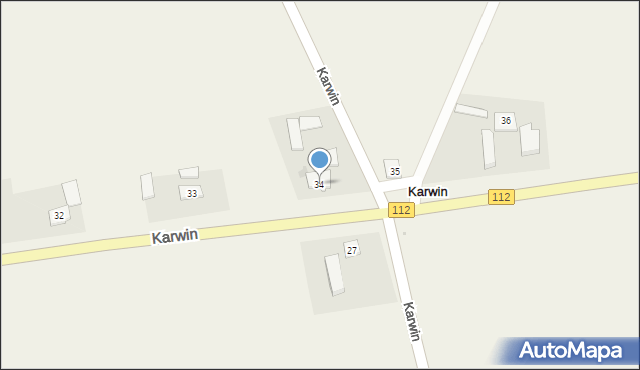 Karwin, Karwin, 34, mapa Karwin