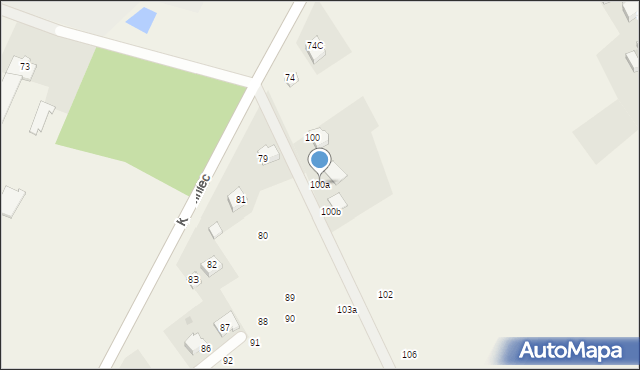 Karwiniec, Karwiniec, 100a, mapa Karwiniec