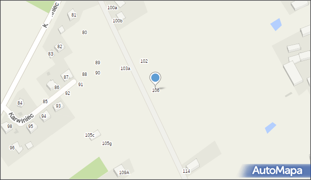 Karwiniec, Karwiniec, 106, mapa Karwiniec