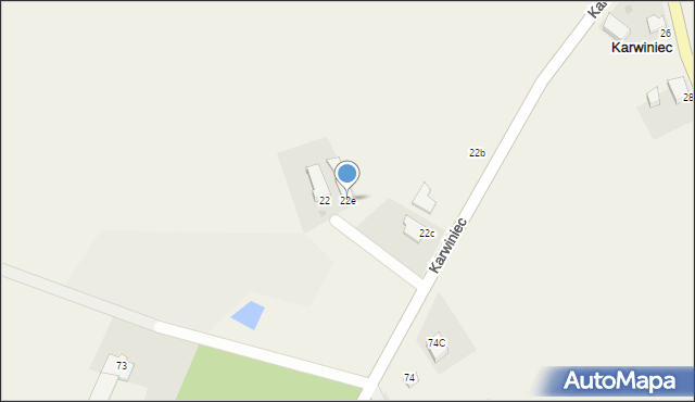Karwiniec, Karwiniec, 22e, mapa Karwiniec
