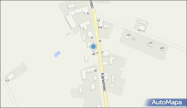 Karwiniec, Karwiniec, 46, mapa Karwiniec