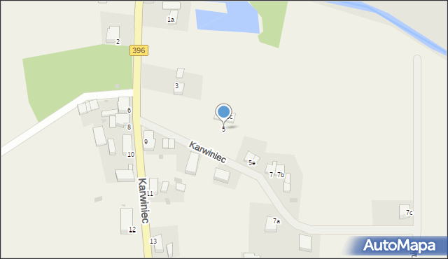 Karwiniec, Karwiniec, 5, mapa Karwiniec