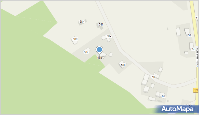 Karwiniec, Karwiniec, 58b, mapa Karwiniec
