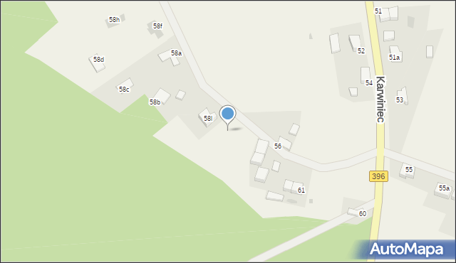 Karwiniec, Karwiniec, 58m, mapa Karwiniec