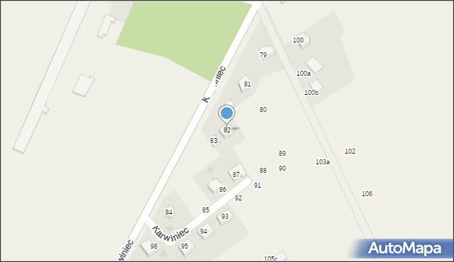 Karwiniec, Karwiniec, 82, mapa Karwiniec
