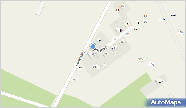Karwiniec, Karwiniec, 98, mapa Karwiniec