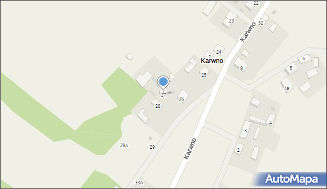 Karwno, Karwno, 27, mapa Karwno