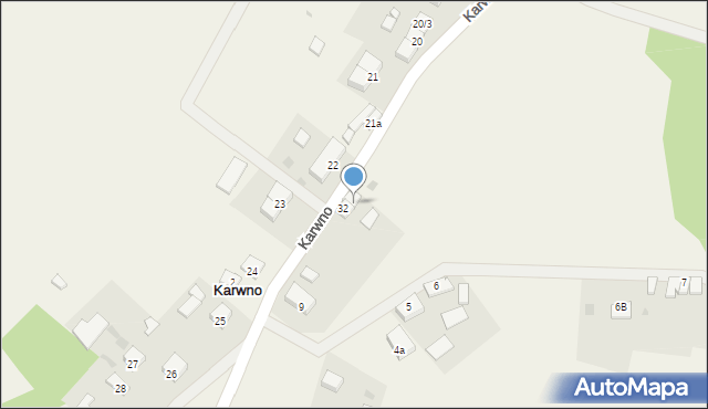 Karwno, Karwno, 32a, mapa Karwno