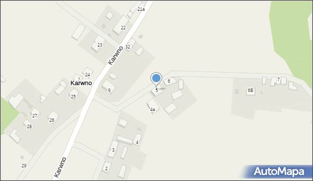 Karwno, Karwno, 5, mapa Karwno