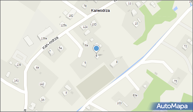 Karwodrza, Karwodrza, 6, mapa Karwodrza