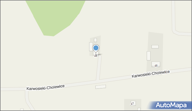 Karwosieki-Cholewice, Karwosieki-Cholewice, 48, mapa Karwosieki-Cholewice