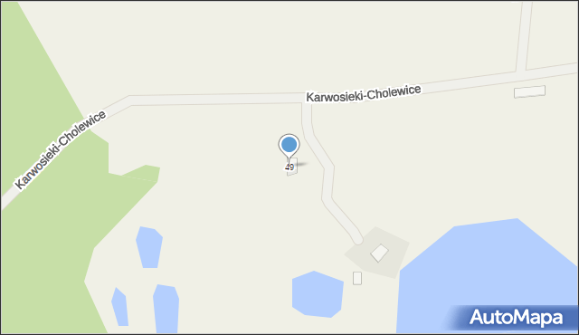 Karwosieki-Cholewice, Karwosieki-Cholewice, 49, mapa Karwosieki-Cholewice
