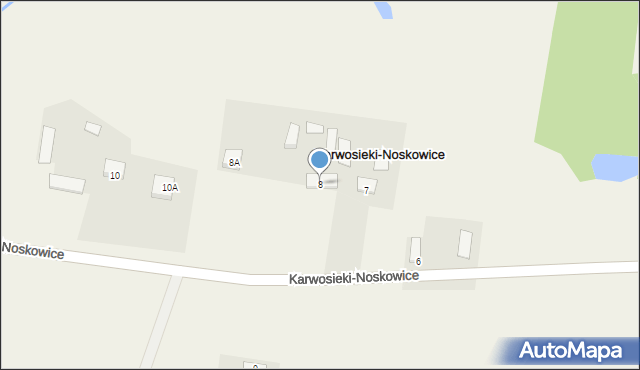 Karwosieki-Noskowice, Karwosieki-Noskowice, 8, mapa Karwosieki-Noskowice