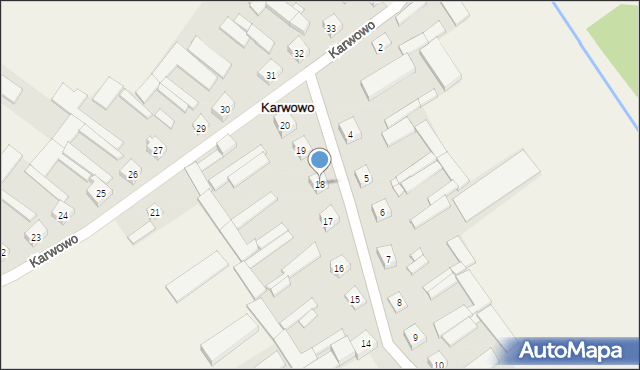 Karwowo, Karwowo, 18, mapa Karwowo