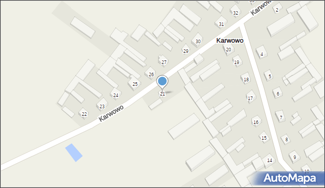 Karwowo, Karwowo, 21, mapa Karwowo