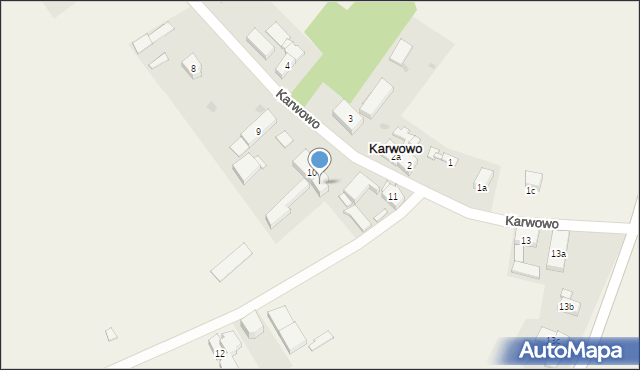 Karwowo, Karwowo, 10a, mapa Karwowo