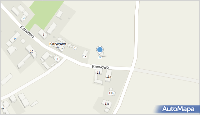 Karwowo, Karwowo, 1c, mapa Karwowo