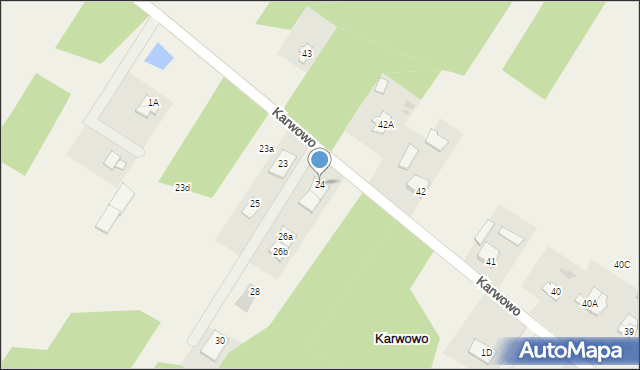 Karwowo, Karwowo, 24, mapa Karwowo