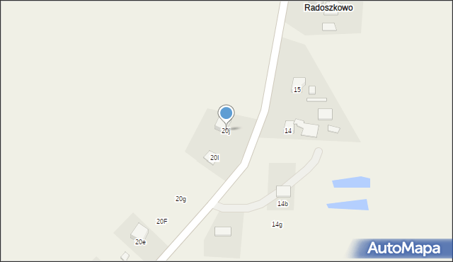 Karzcino, Karzcino, 20j, mapa Karzcino