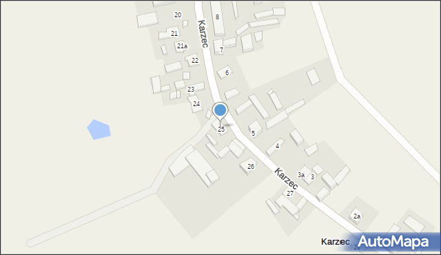 Karzec, Karzec, 25, mapa Karzec