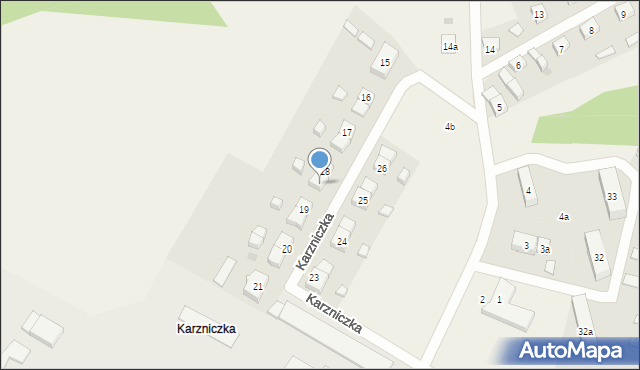 Karzniczka, Karzniczka, 18a, mapa Karzniczka