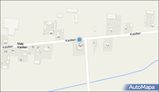 Kasiłan, Kasiłan, 70a, mapa Kasiłan