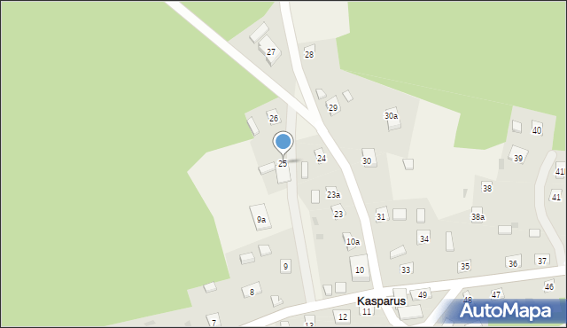 Kasparus, Kasparus, 25, mapa Kasparus