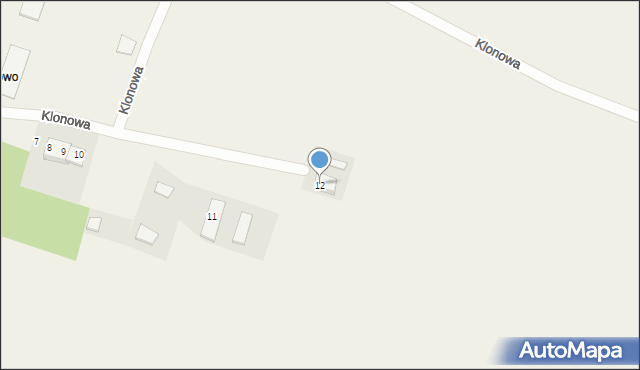 Kasprowo, Kasprowo, 12, mapa Kasprowo