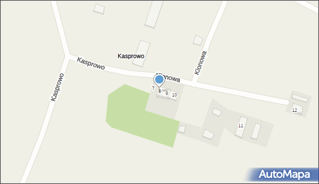 Kasprowo, Kasprowo, 8, mapa Kasprowo