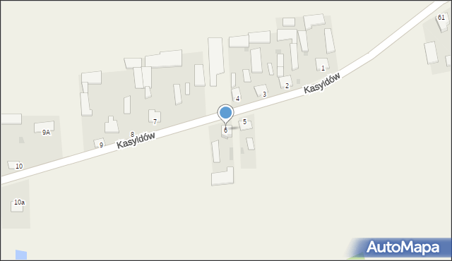 Kasyldów, Kasyldów, 6, mapa Kasyldów