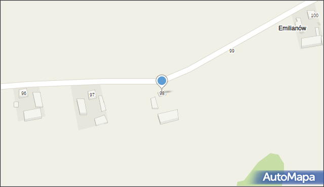 Kaszew, Kaszew, 98, mapa Kaszew
