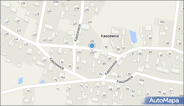 Kaszewice, Kaszewice, 101, mapa Kaszewice