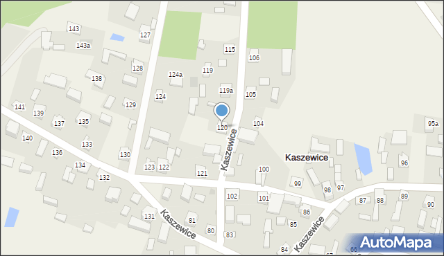 Kaszewice, Kaszewice, 120, mapa Kaszewice