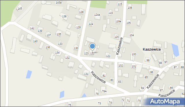 Kaszewice, Kaszewice, 122, mapa Kaszewice