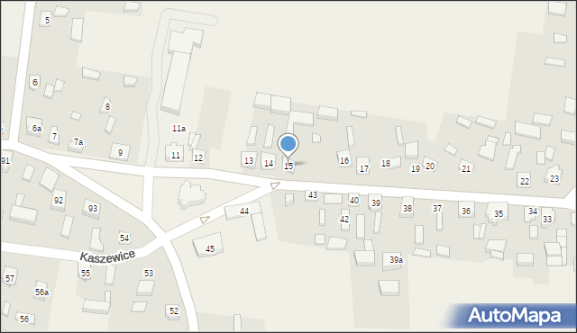 Kaszewice, Kaszewice, 15, mapa Kaszewice