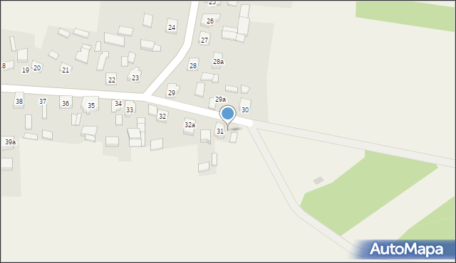 Kaszewice, Kaszewice, 31a, mapa Kaszewice