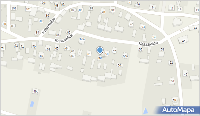 Kaszewice, Kaszewice, 60, mapa Kaszewice
