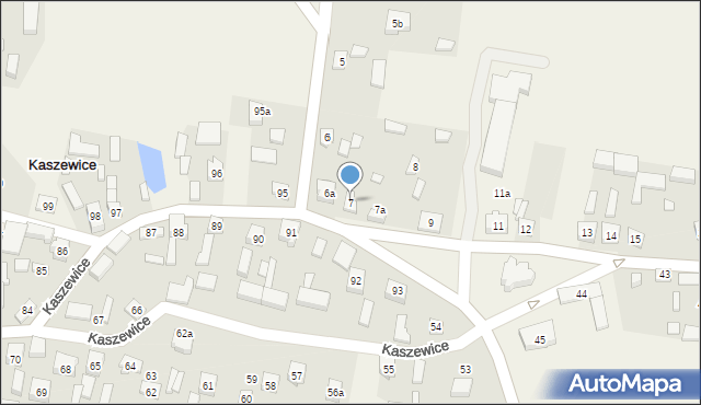 Kaszewice, Kaszewice, 7, mapa Kaszewice