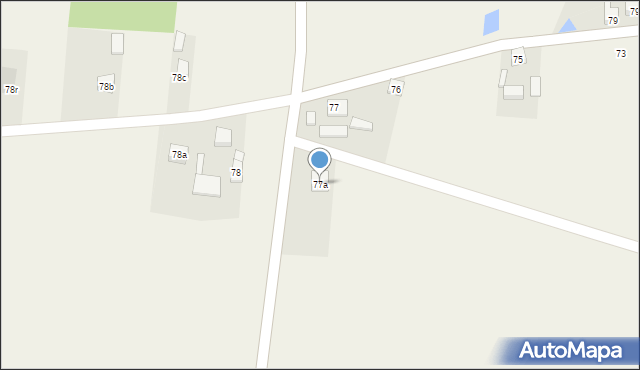 Kaszewice, Kaszewice, 77a, mapa Kaszewice