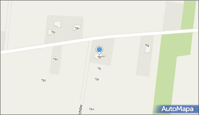 Kaszewice, Kaszewice, 78f, mapa Kaszewice