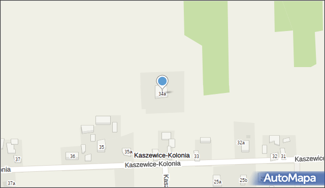Kaszewice-Kolonia, Kaszewice-Kolonia, 34a, mapa Kaszewice-Kolonia