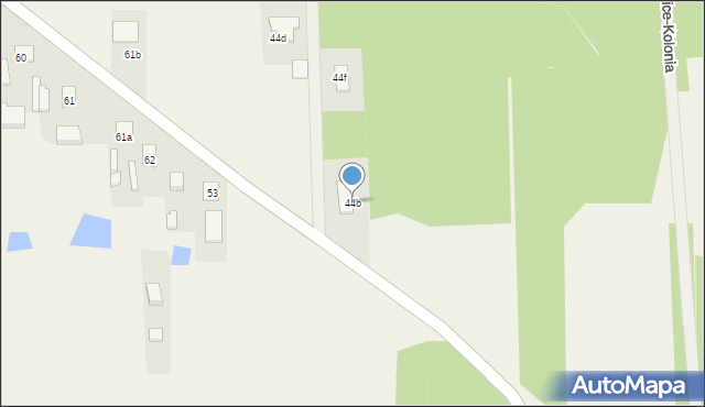 Kaszewice-Kolonia, Kaszewice-Kolonia, 44b, mapa Kaszewice-Kolonia