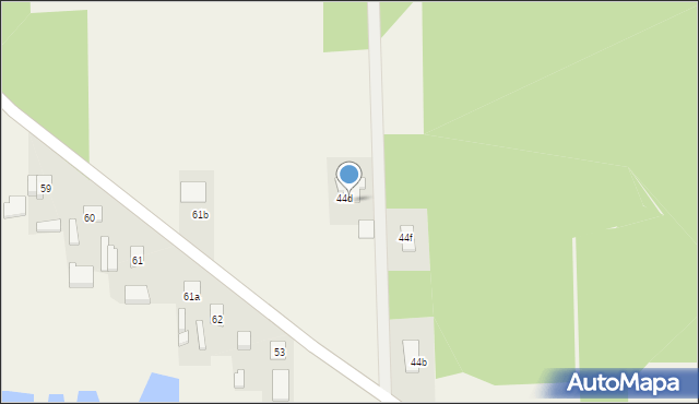 Kaszewice-Kolonia, Kaszewice-Kolonia, 44d, mapa Kaszewice-Kolonia