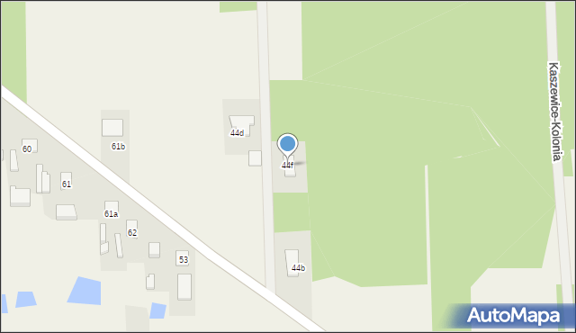 Kaszewice-Kolonia, Kaszewice-Kolonia, 44f, mapa Kaszewice-Kolonia