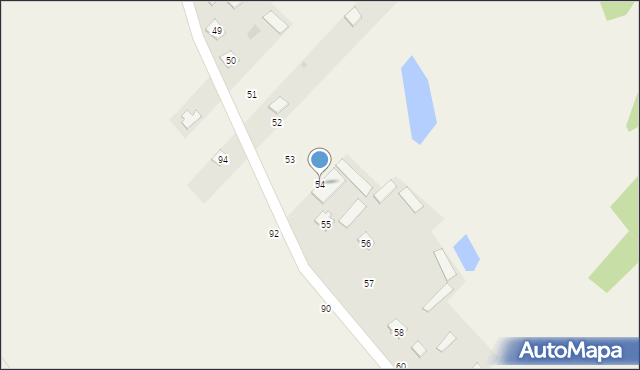 Kaszewiec, Kaszewiec, 54, mapa Kaszewiec