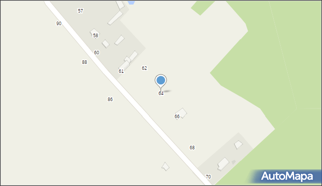 Kaszewiec, Kaszewiec, 64, mapa Kaszewiec